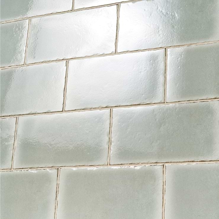 Jamesport Sage Green 6"x12" Glossy Porcelain Subway Tile