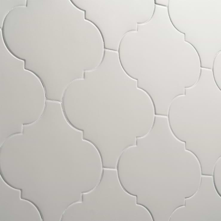 Zeal Arabesque White 8x8 Matte Porcelain Tile