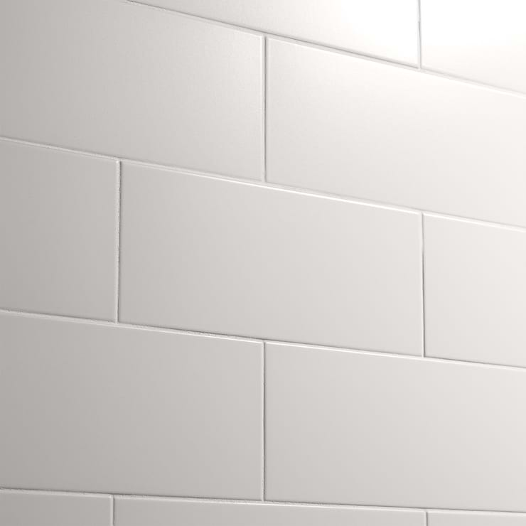 Zeal White 5x12 Matte Porcelain Tile