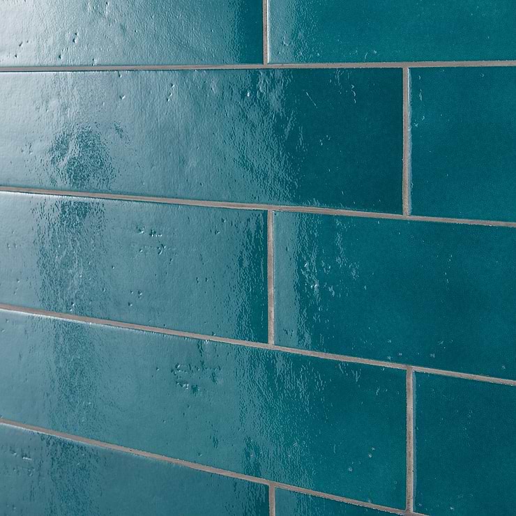 Cavallo Fiji Blue 3x18 Glossy Porcelain Subway Tile