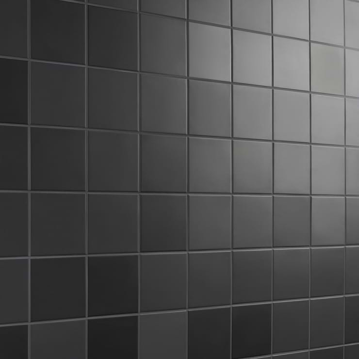 Born Charcoal Gray 5x5 Matte Porcelain Tile