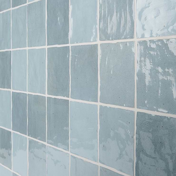 Portmore Sky Blue 4x4 Glossy Ceramic Tile