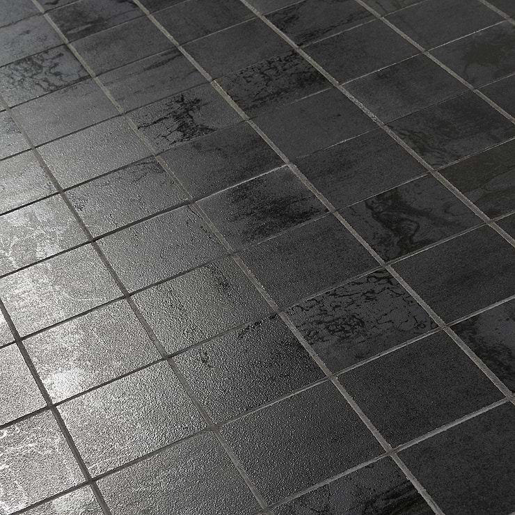 Angela Harris Inspira Dark Gray 2x2 Matte Porcelain Mosaic Tile