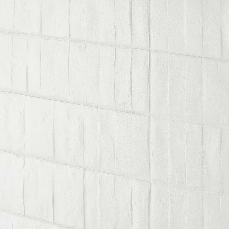 Rework Plaster White 3x12 Matte Porcelain Tile