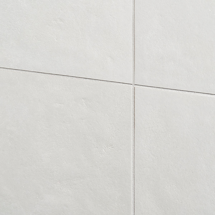 Rethink Plaster White 24x24 Matte Porcelain Tile