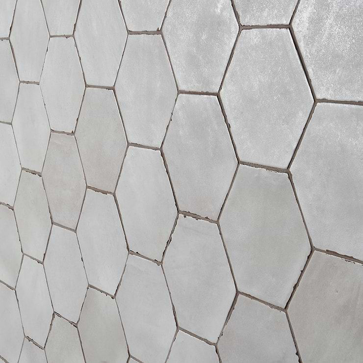 Sasha Hex Rassa Gray 6" Matte Porcelain Hexagon Tile