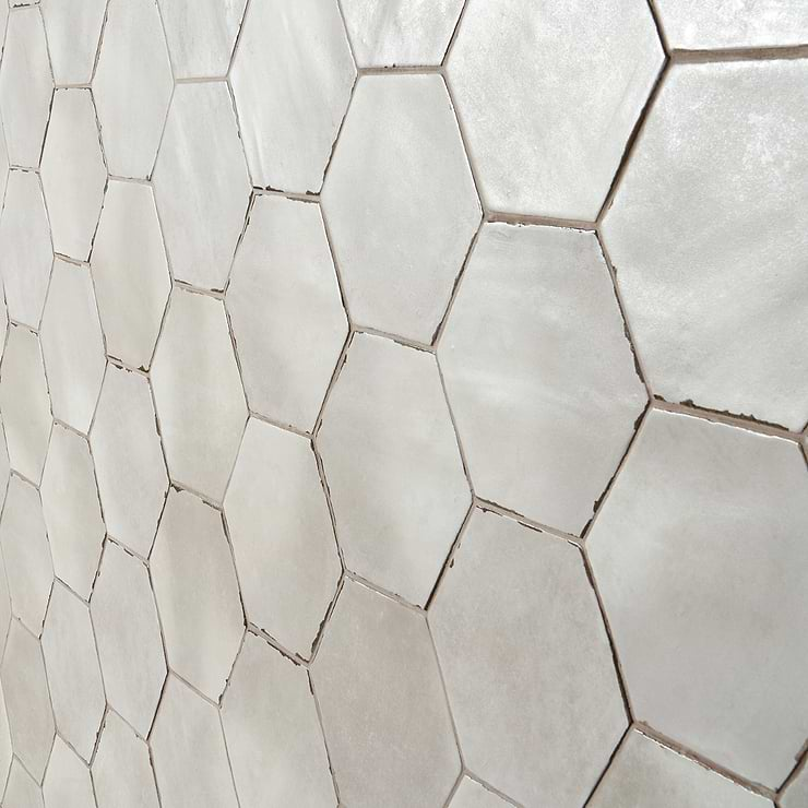 Sasha Hex Tiberio Taupe 6" Matte Porcelain Hexagon Tile