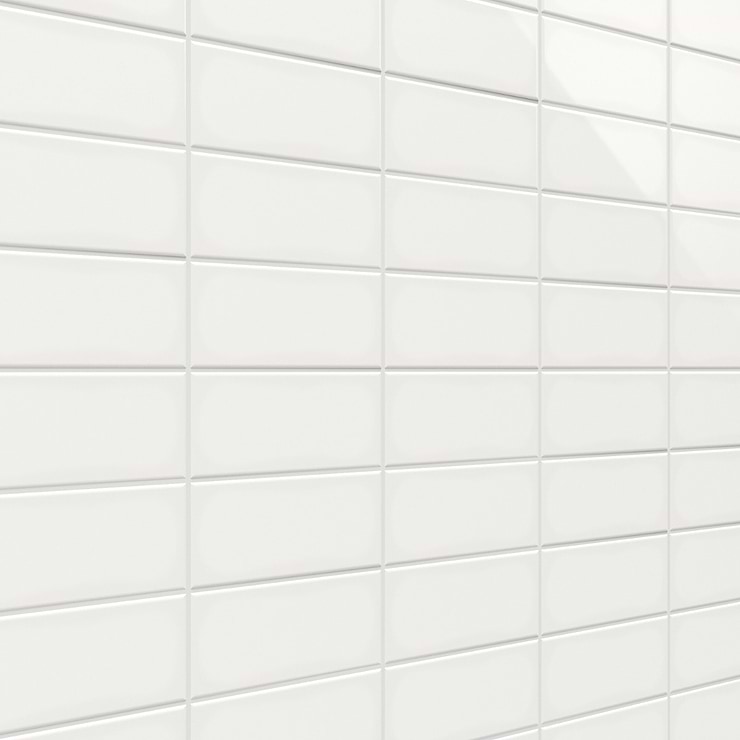 Park Hill Monumental Mist White 3X6 Polished Porcelain Tile
