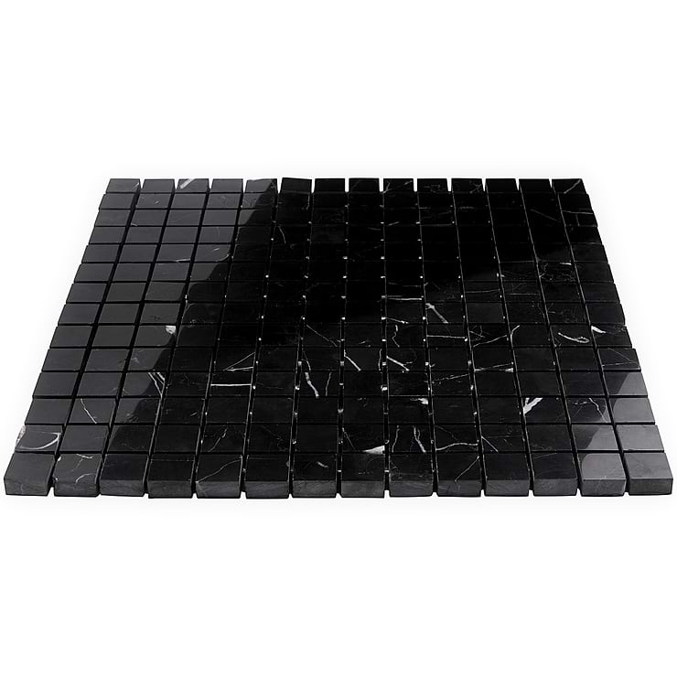 Nero Marquina 3/4"x3/4"Polished Marble Mosaic Tile