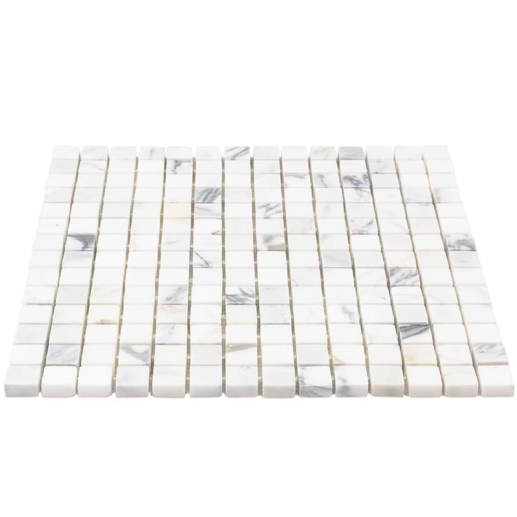 Calacatta 3/4x3/4 Squares Polished Marble Tile 