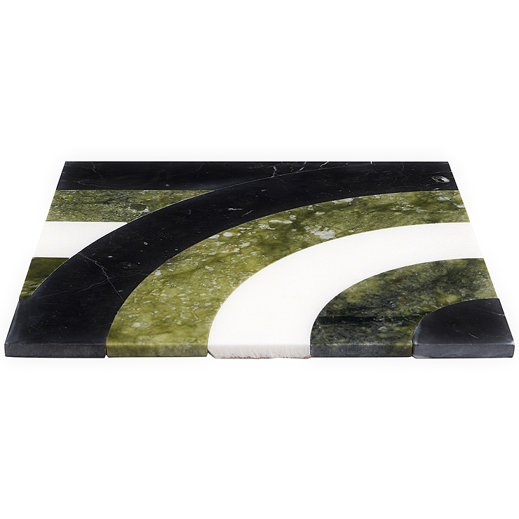 Arc Horizontal Soul 12x12 Polished Marble by Elizabeth Sutton