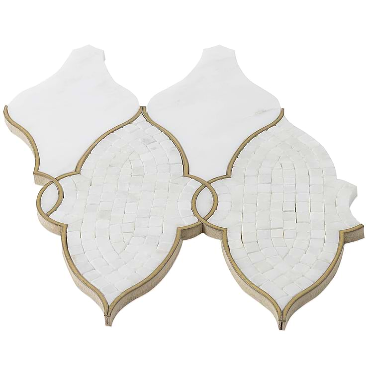 Duchess Lena Marble & Brass Tile