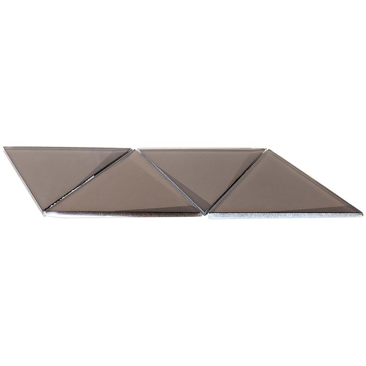 Remington Bronze Beveled Triangles Glass Mosaic Tile