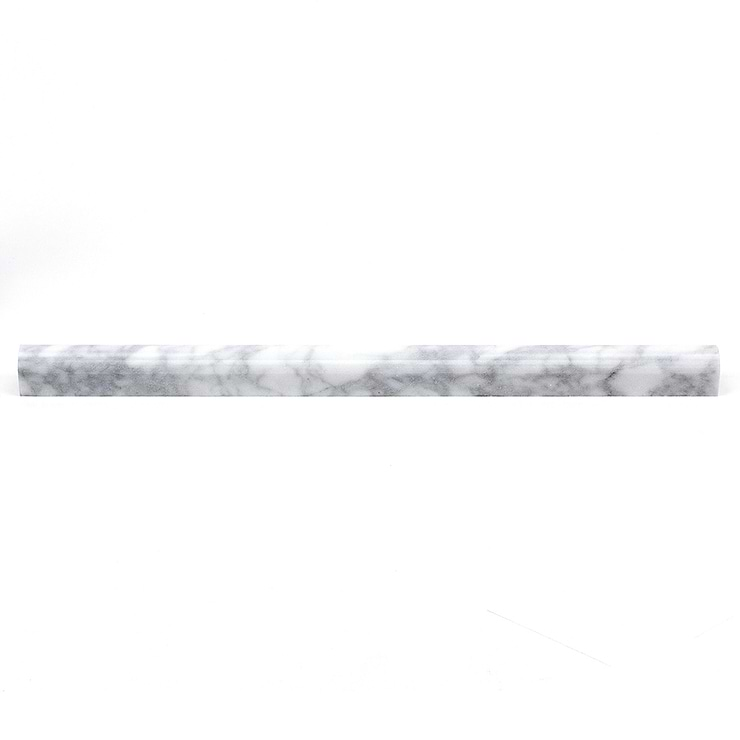 PENCIL WHITE CARARRA3/4X12 MARBLE