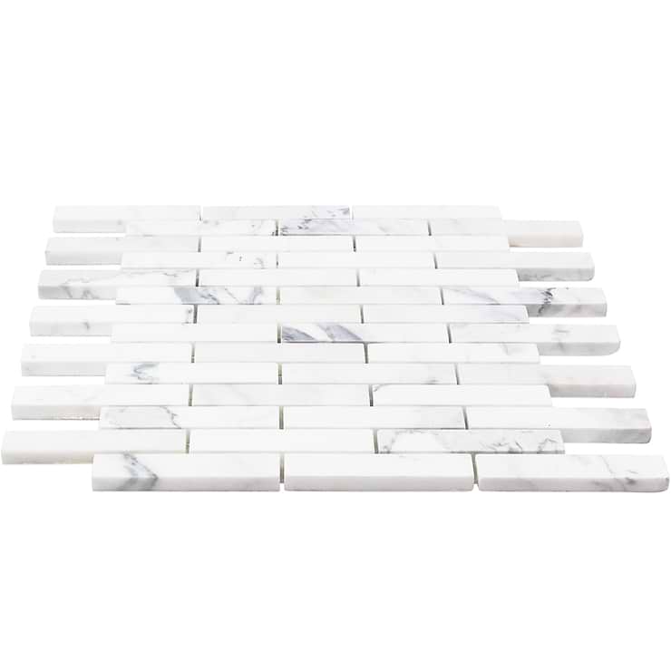 Calacatta Big Brick Marble Tile