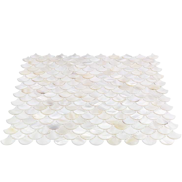Oyster White Pearl Shells Tile
