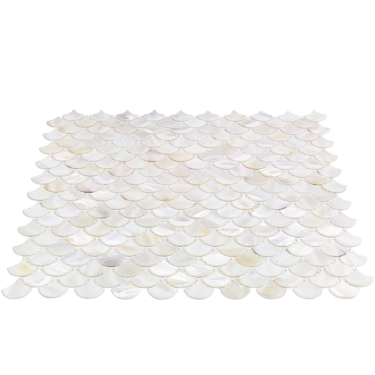 Oyster White Pearl Shells Tile