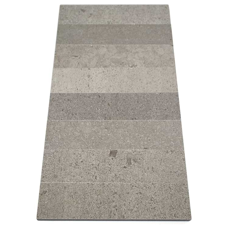 Brushed Stone Lady Gray 2x8 Marble Tile