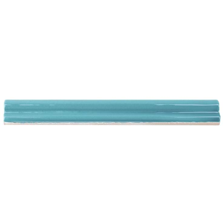 Seaport Aquamarine 1x10 Polished Ceramic Pencil Liner