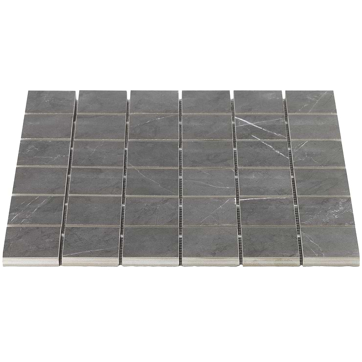 Marble Tech Amani Grey 2x2 Matte Marble Look Porcelain Mosaic Tile