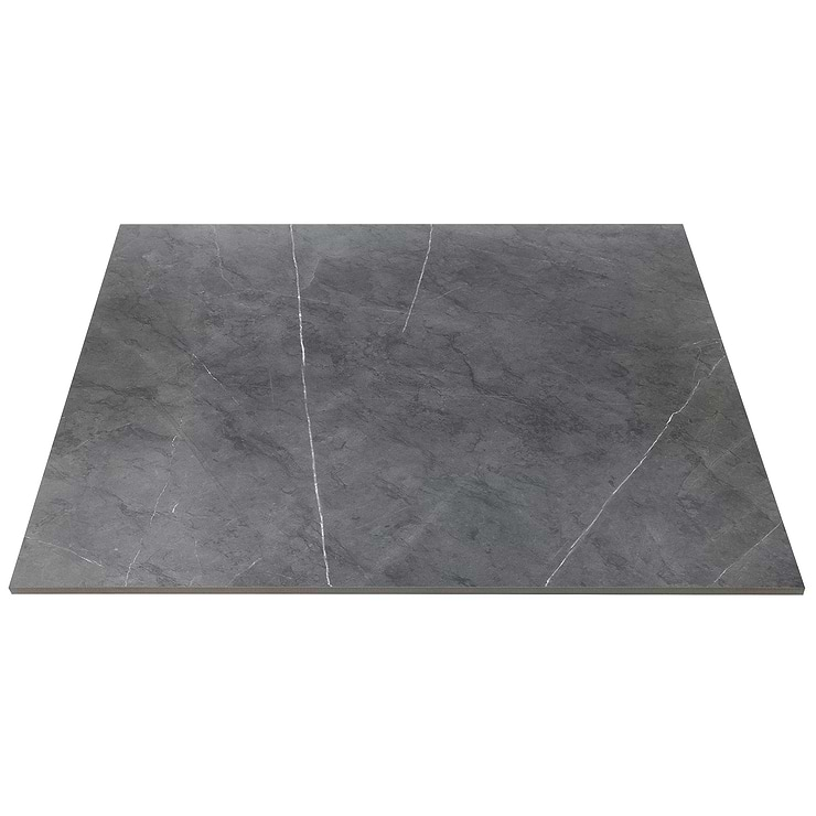 Marble Tech Amani Grey 24x24 Polished Marble Look Porcelain Tile