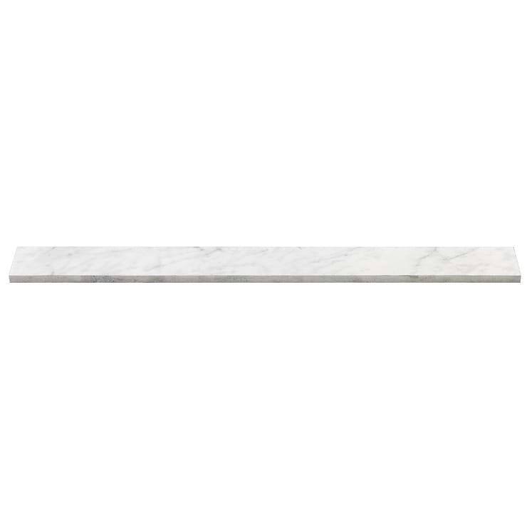 Marble Tech Bianco Gioia 3x24 Polished Porcelain Bullnose