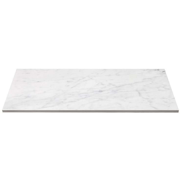 Marble Tech Bianco Gioia 12x24 Polished Marble Look Porcelain Tile