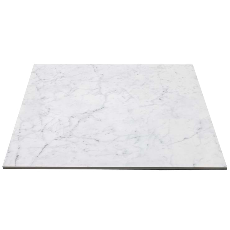 Marble Tech Bianco Gioia 24x24 Polished Marble Look Porcelain Tile 