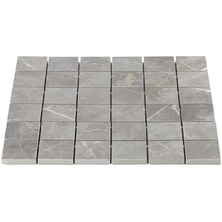 Marble Tech Grigio Imperiale 2x2 Matte Marble Look Porcelain Mosaic Tile