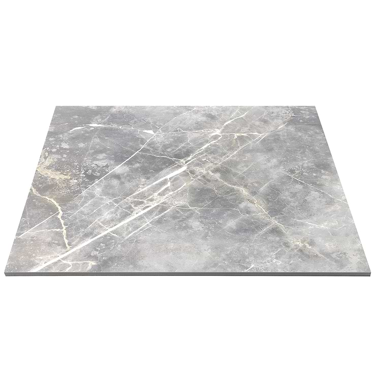 Marble Tech Grigio Imperiale 24x24 Polished Marble Look Porcelain Tile