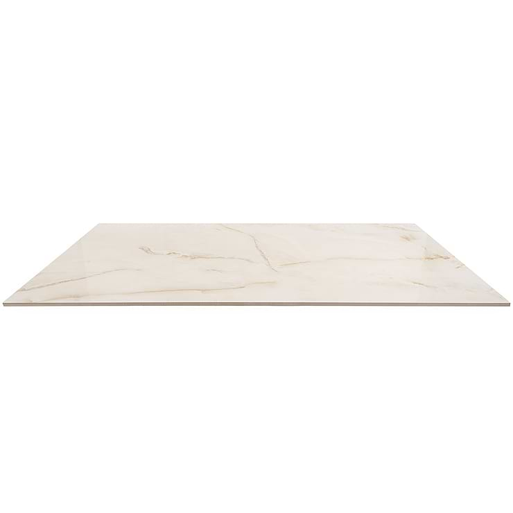 Lumina Onyx Pearl Beige 24x48 Polished Porcelain Tile