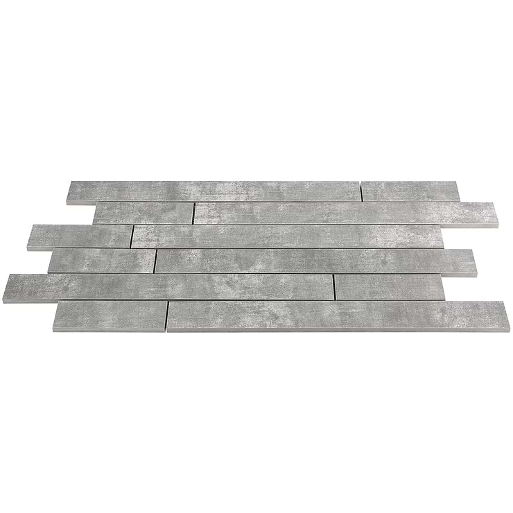 Basic Roadway Cement Ash Matte Porcelain Mosaic Tile