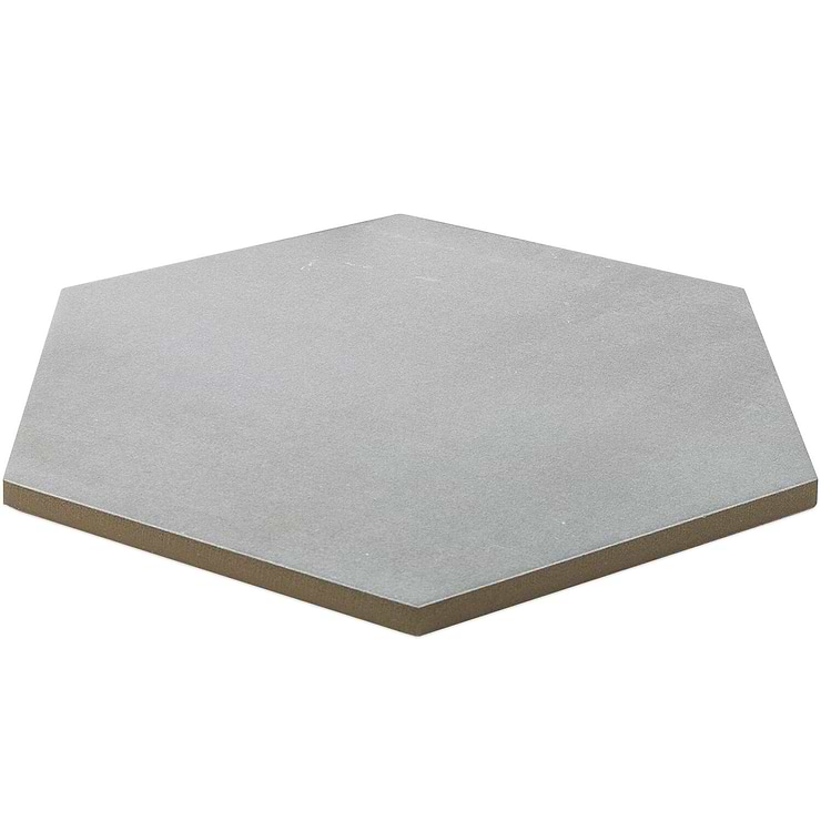 Paige Grigio 10" Hexagon Matte Cement Look Porcelain Tile