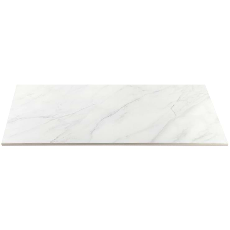 Belvedere Bianco 15x30 Marble Look Porcelain Tile