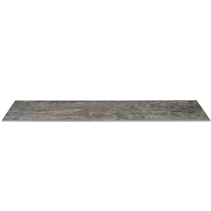 DuJour Charcoal Gray 8x48 Polished Porcelain Wood Look Tile