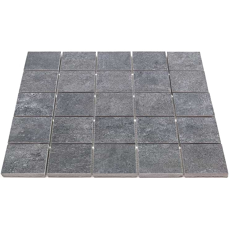 Marbella Smokey Gray Mosaic Porcelain Tile 