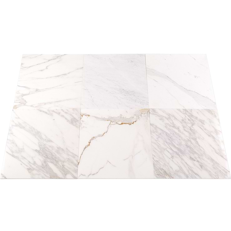 Calacatta Classico 18x18 Polished Marble Tile 