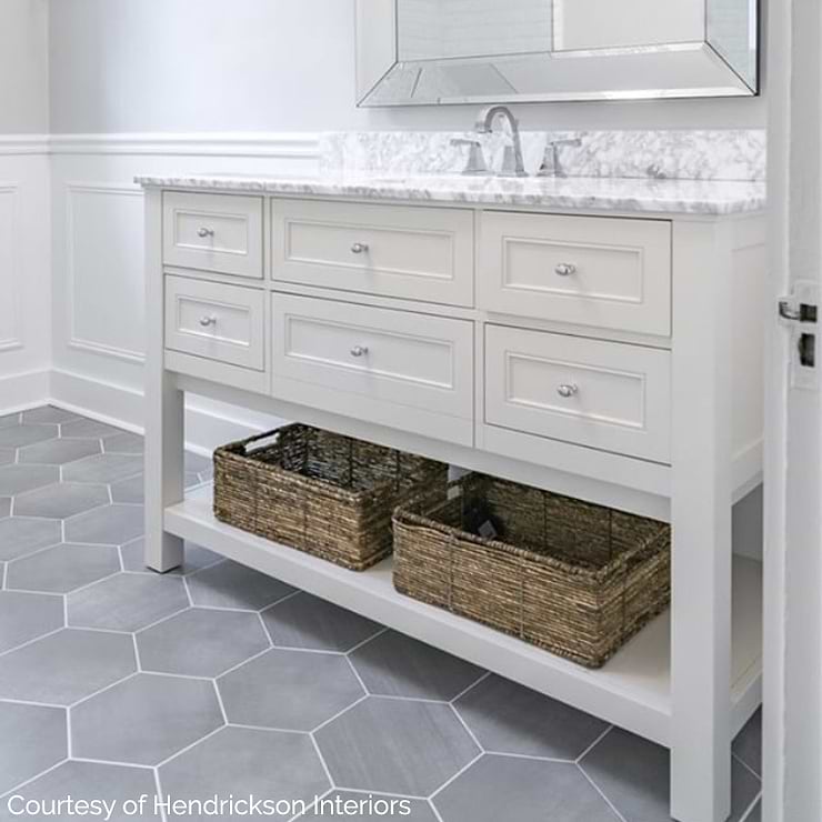 Paige Grigio 10" Porcelain Hexagon Matte Cement Look Porcelain Tile