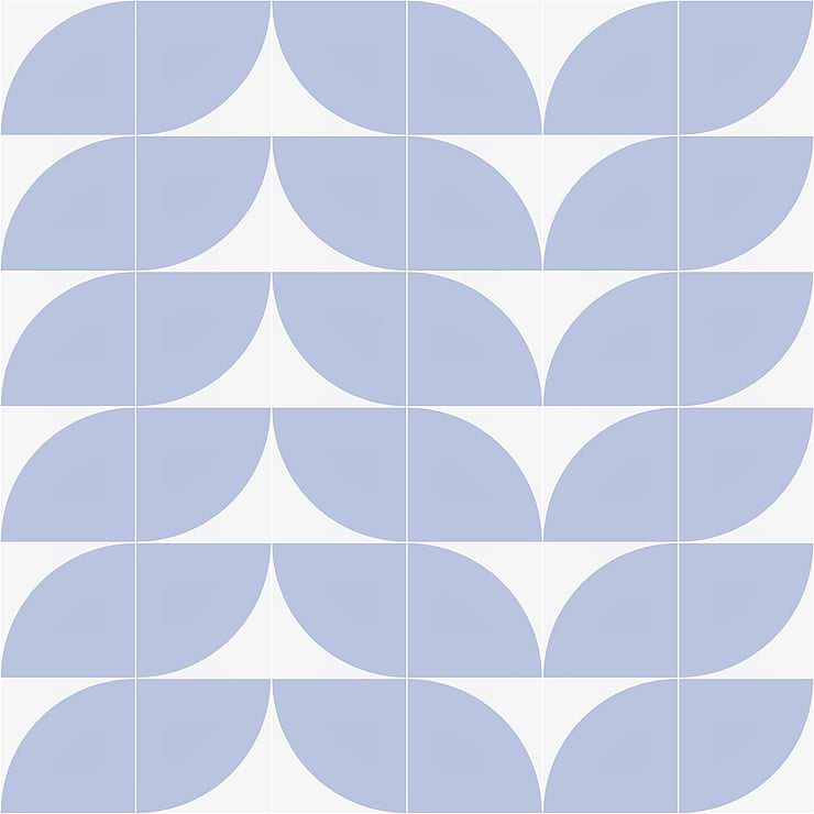 Stacy Garcia Maddox Deco Floor Azul 8x8 Matte Porcelain Tile