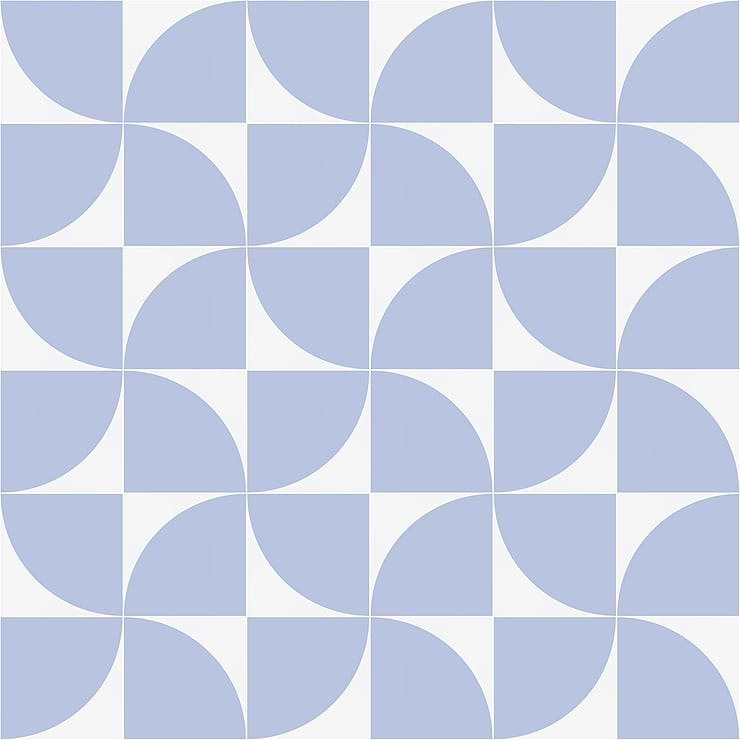 Stacy Garcia Maddox Deco Floor Azul 8x8 Matte Porcelain Tile