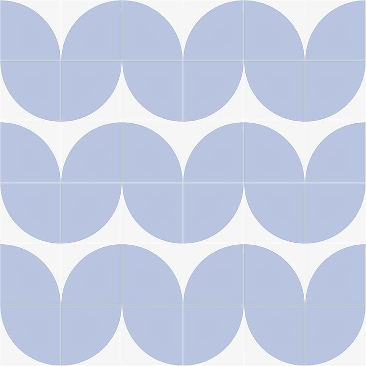 Stacy Garcia Maddox Deco Floor Azul 8x8 Matte Porcelain Tile