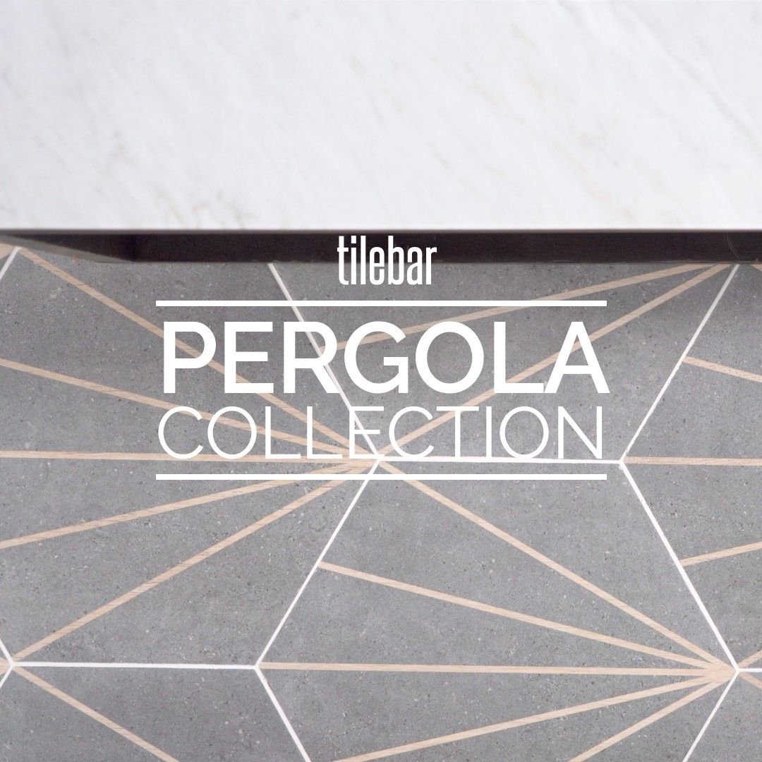 Pergola Beams Graphite 12.5" Hexagon Gray Matte Porcelain Tile