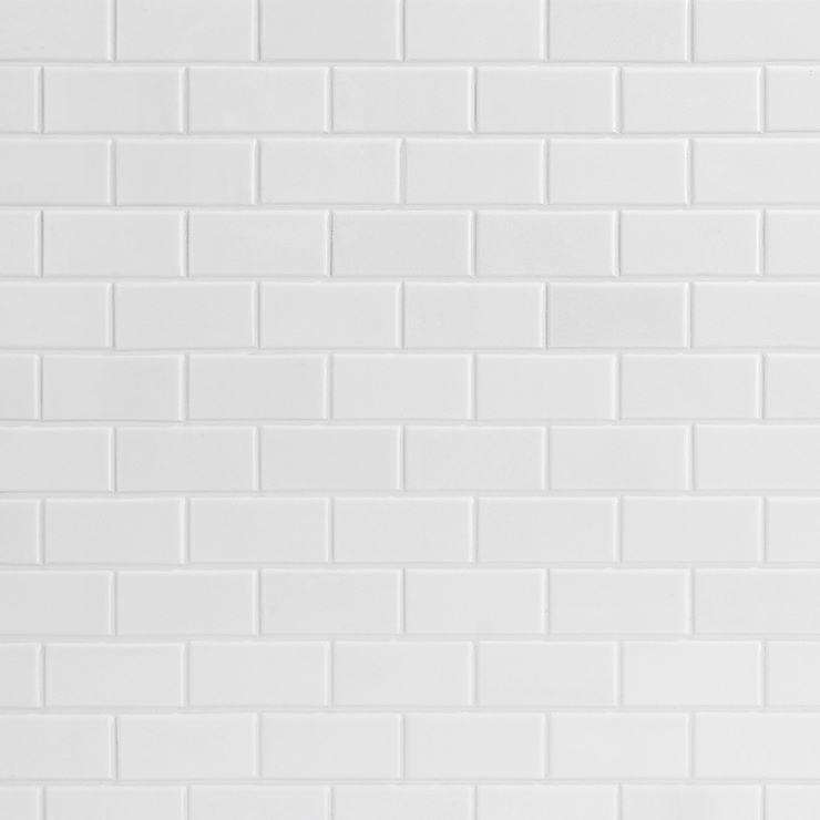 White Thassos 2x4 Beveled Marble Polished Mosaic Tile
