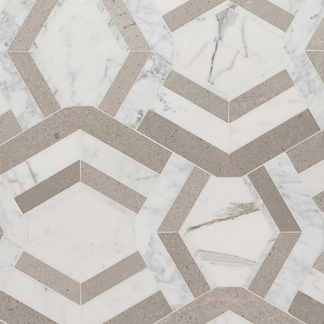 Waterjet Marble Tile for Backsplash,Kitchen Floor,Kitchen Wall,Bathroom Floor,Bathroom Wall,Shower Wall,Shower Floor,Outdoor Wall,Commercial Floor