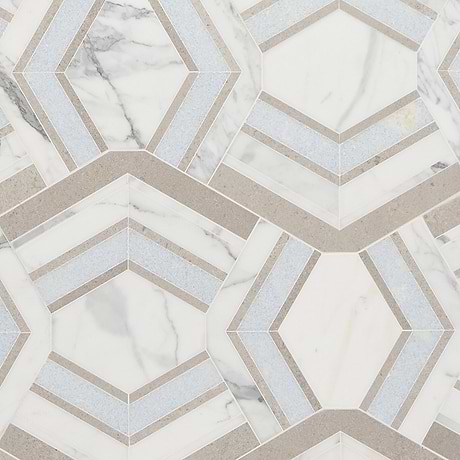Waterjet Marble Tile for Backsplash,Kitchen Floor,Kitchen Wall,Bathroom Floor,Bathroom Wall,Shower Wall,Shower Floor,Outdoor Wall,Commercial Floor