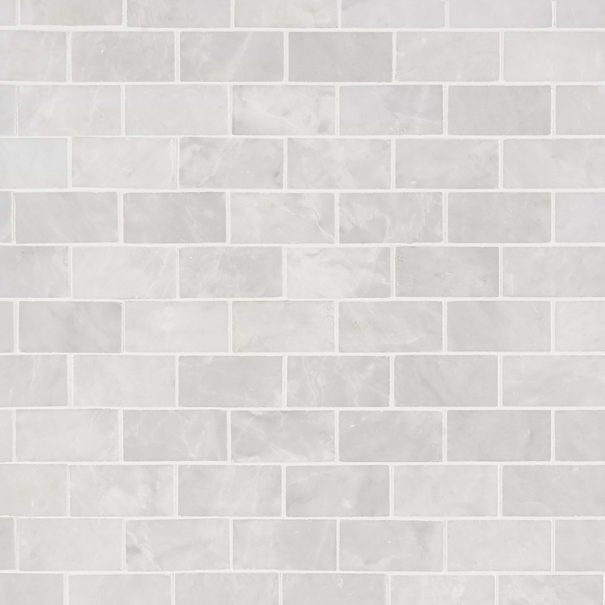 Ice Gray 1x2 Honed Marble Mosaic