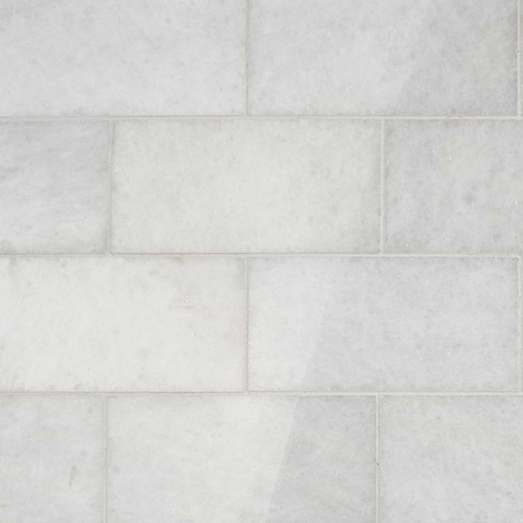 Snow White 3x6 Polished Marble Tile