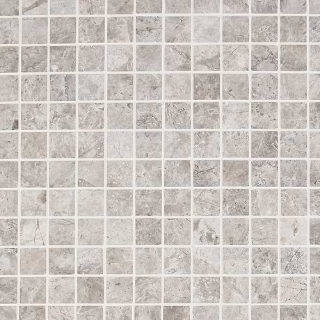 Tundra Gray 1x1 Honed Limestone Mosaic