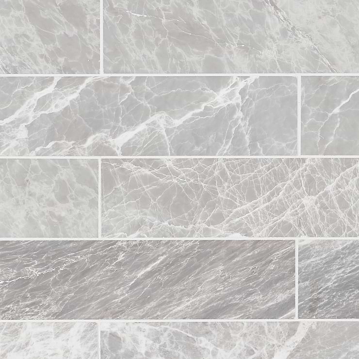 Nordic Gray 2.5X10 Satin Marble Tile