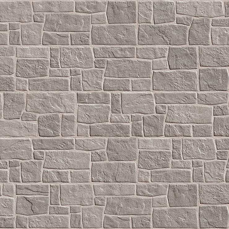 Rugged Tumbled Bluestone Select 6x24 Matte Porcelain Ledger Stone Veneer